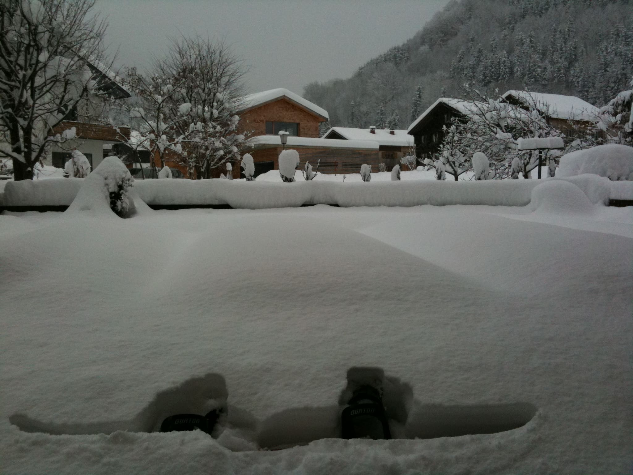 Poedersneeuw in Damüls