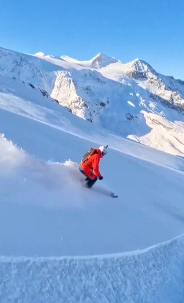 skien op canadese gletsjer