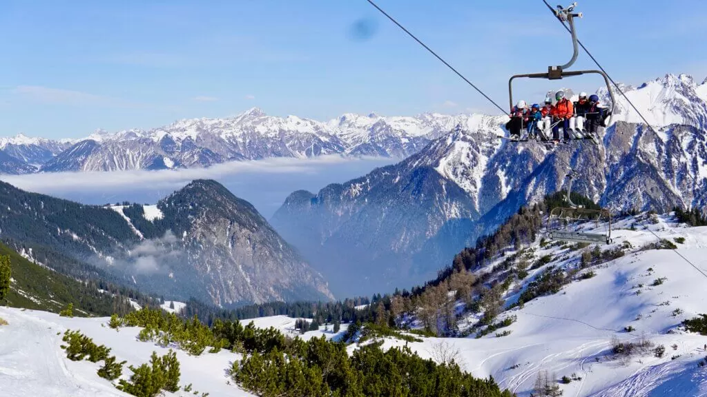 sneeuw in de alpen