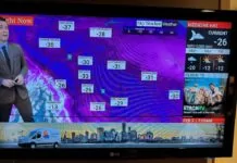 Frost bite conditions Canada