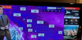 Frost bite conditions Canada