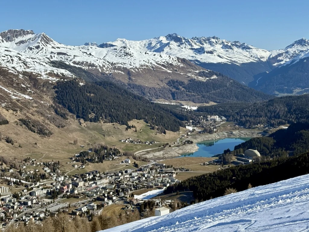 Uitzicht naar Davos
