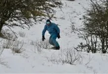 snowboarden in de duinen