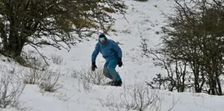 snowboarden in de duinen