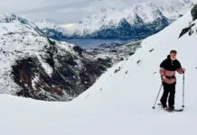 splitboarden omhoog lofoten